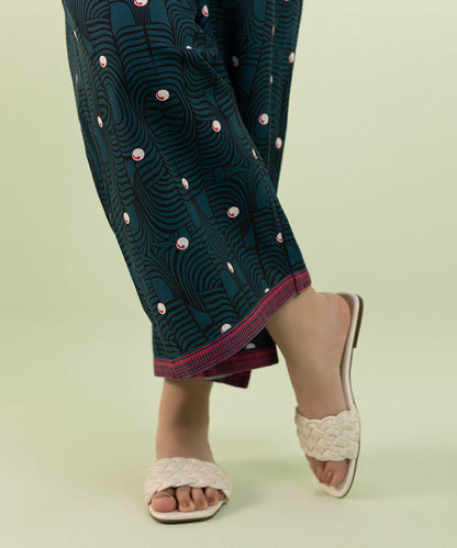 Sapphire - Printed Khaddar Culottes