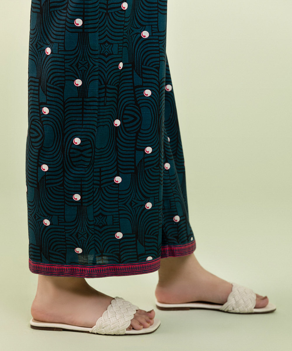Sapphire - Printed Khaddar Culottes