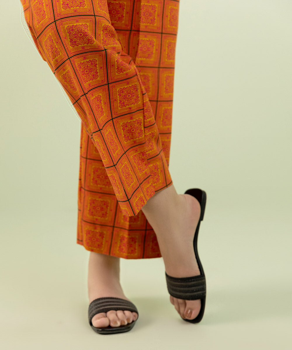 Sapphire - Printed Khaddar Straight Pants