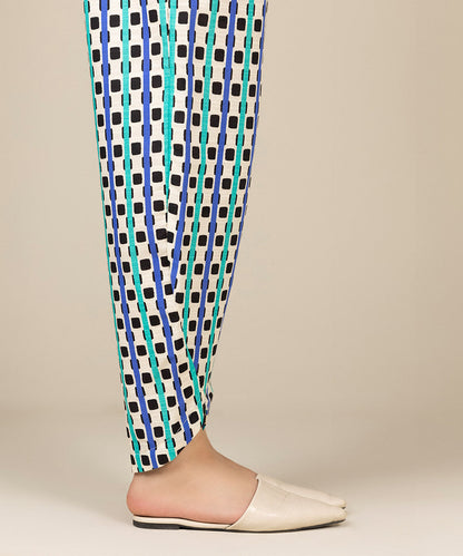 Sapphire - Printed Khaddar Tapered Shalwar