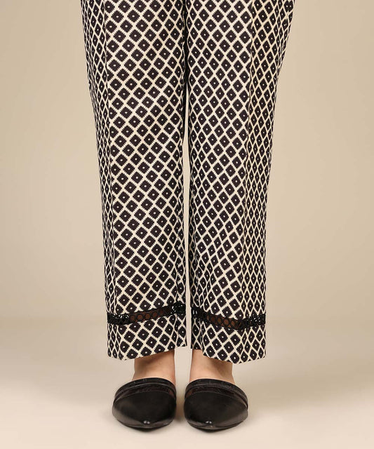 Sapphire - Printed Khaddar Straight Pants