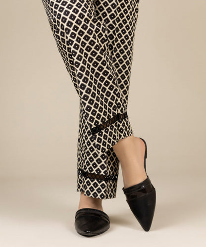 Sapphire - Printed Khaddar Straight Pants