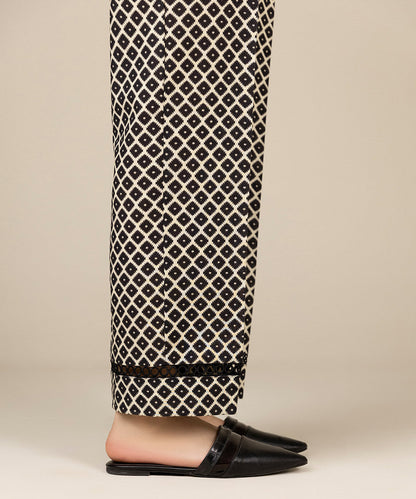 Sapphire - Printed Khaddar Straight Pants