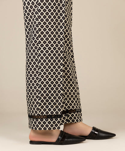 Sapphire - Printed Khaddar Straight Pants