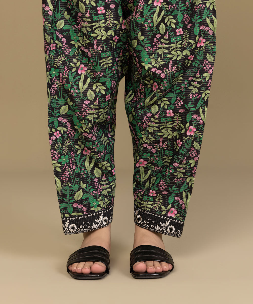 Sapphire - Embroidered Zari Khaddar Shalwar