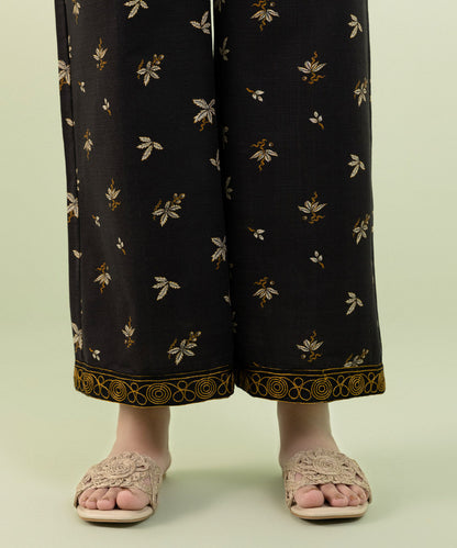 Sapphire - Embroidered Khaddar Culottes