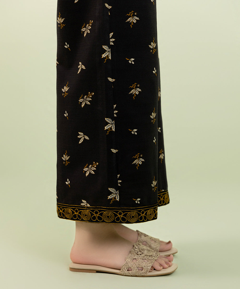 Sapphire - Embroidered Khaddar Culottes