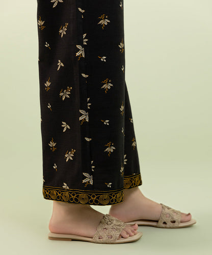 Sapphire - Embroidered Khaddar Culottes
