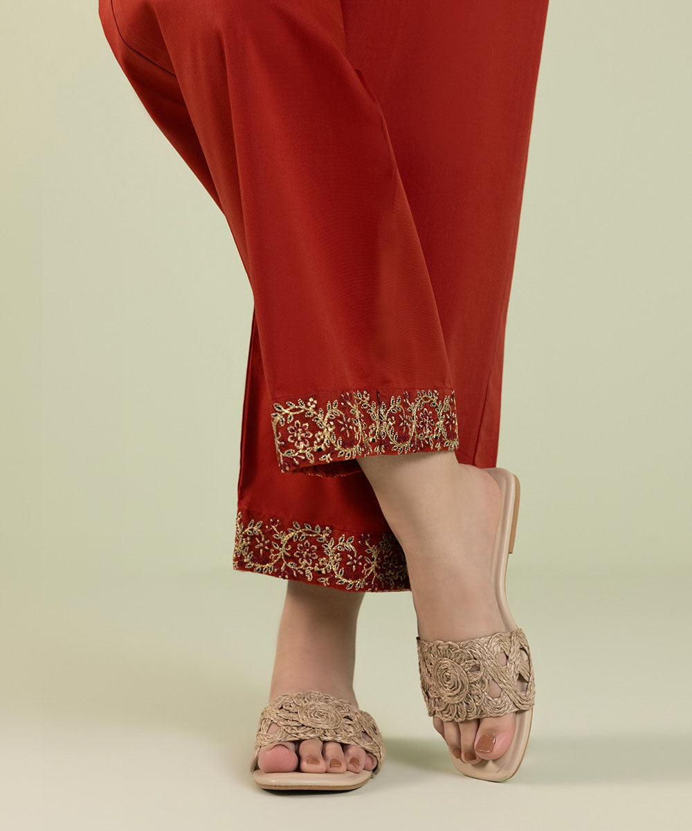 Sapphire - Embroidered Cambric Culottes