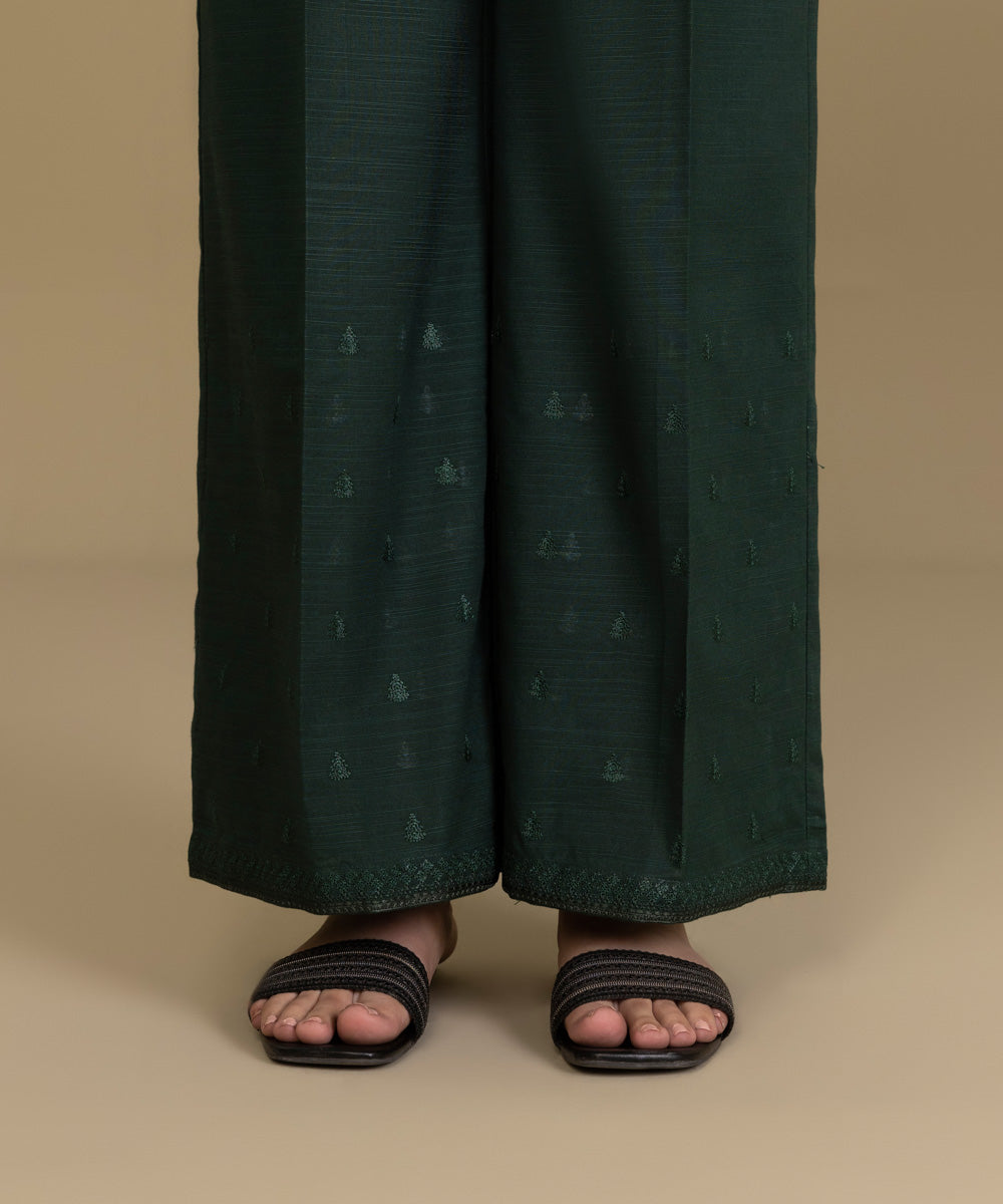 Sapphire - Embroidered Khaddar Culottes