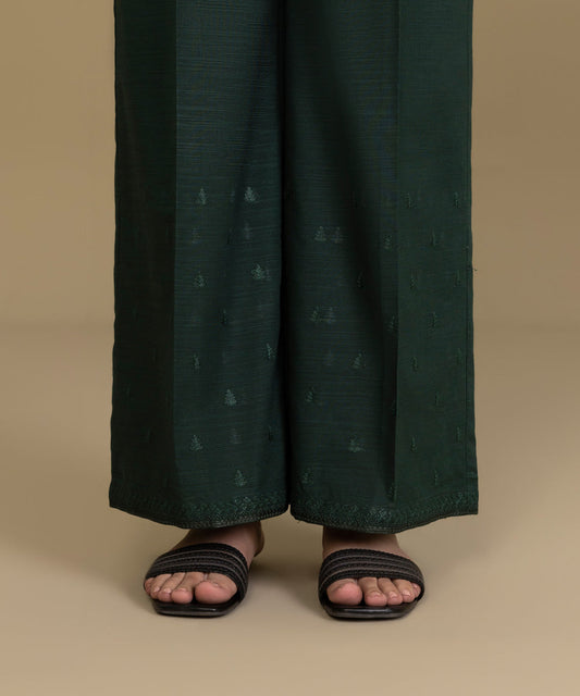 Sapphire - Embroidered Khaddar Culottes