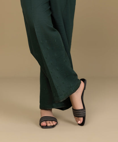 Sapphire - Embroidered Khaddar Culottes
