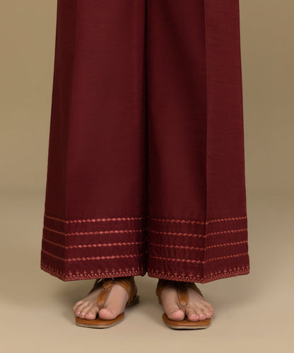 Sapphire - Embroidered Khaddar Culottes