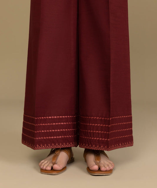 Sapphire - Embroidered Khaddar Culottes