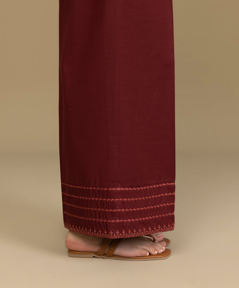 Sapphire - Embroidered Khaddar Culottes