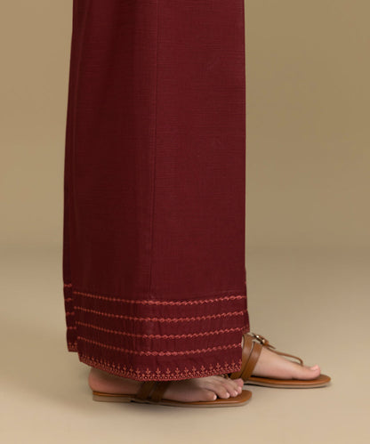 Sapphire - Embroidered Khaddar Culottes