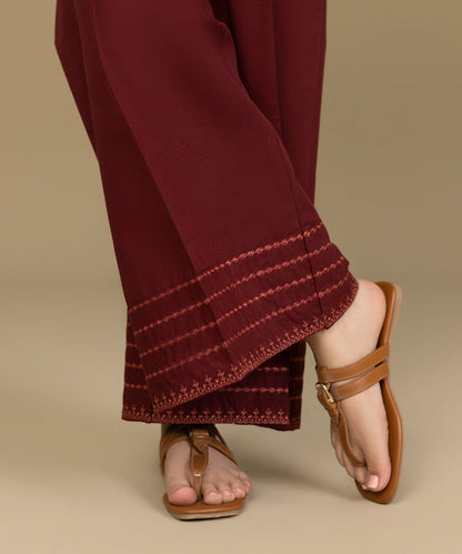 Sapphire - Embroidered Khaddar Culottes