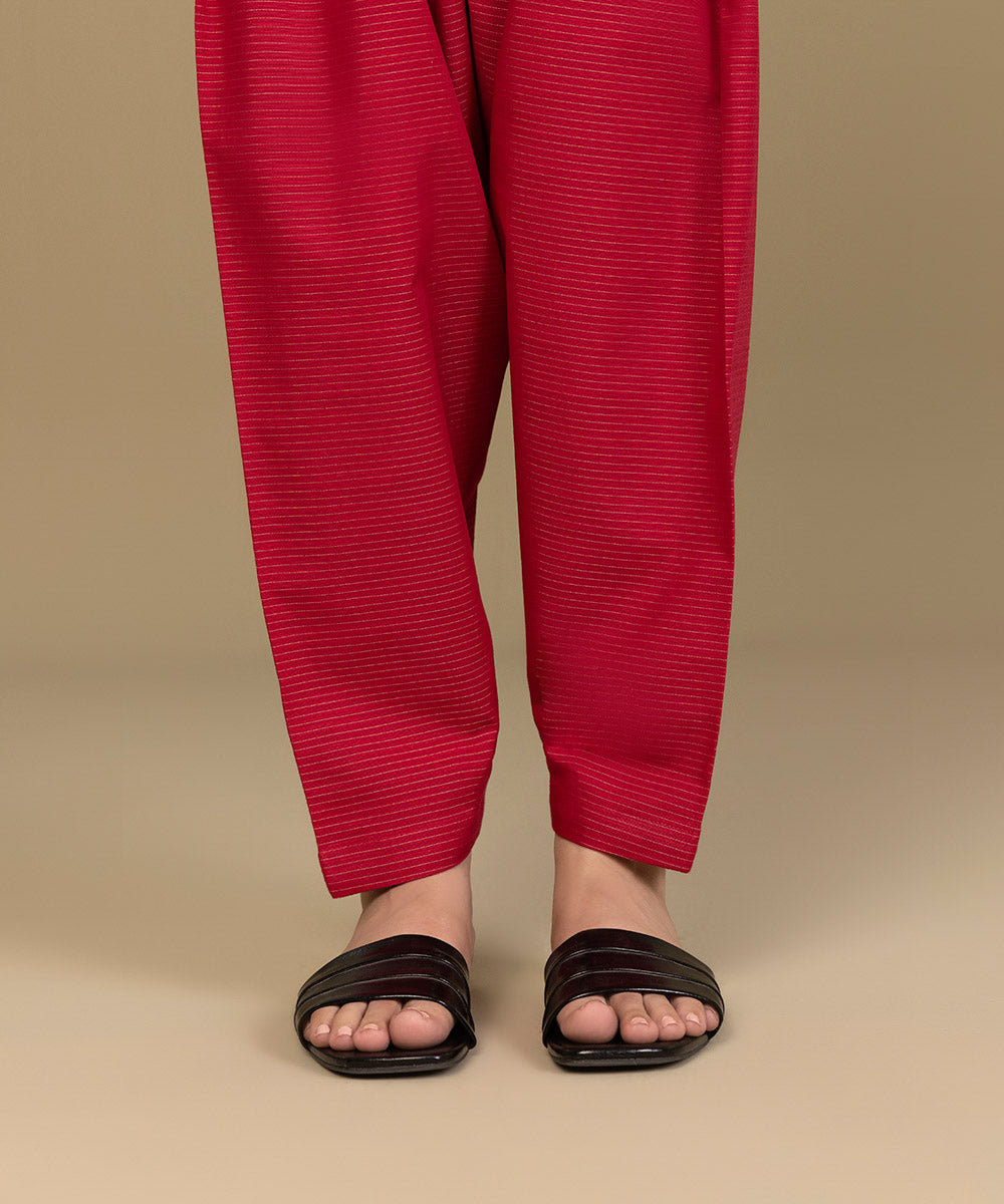 Sapphire - Solid Zari Khaddar Shalwar