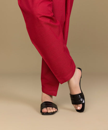 Sapphire - Solid Zari Khaddar Shalwar