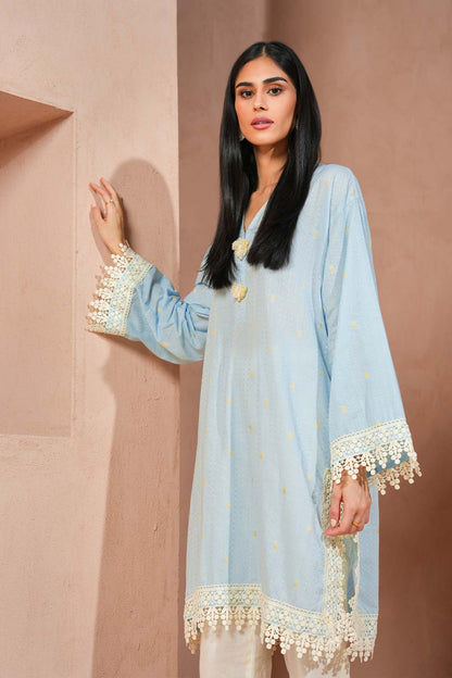 Dyed Chikan Kari Kurti