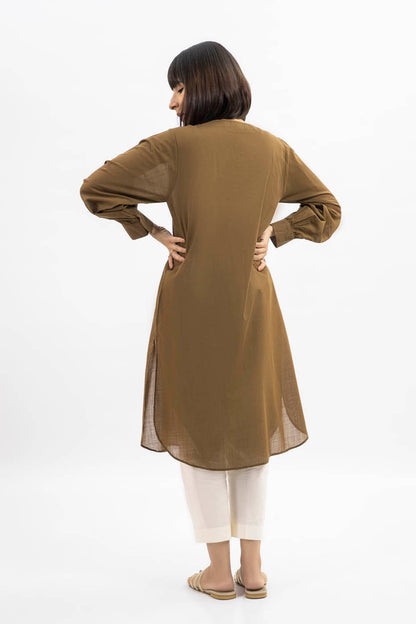 Dyed Slub Lawn Kurti