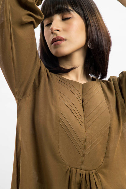 Dyed Slub Lawn Kurti