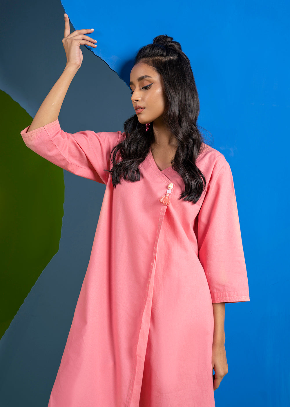 Dyed Dobby Kurti