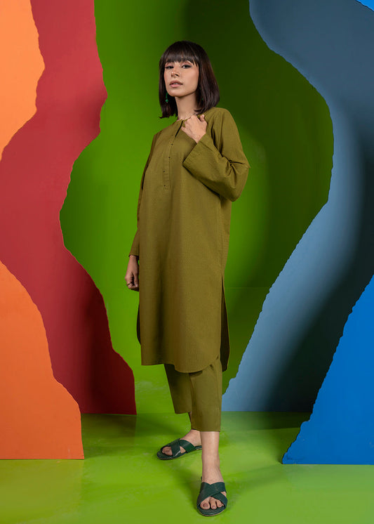 Dyed Dobby Kurti