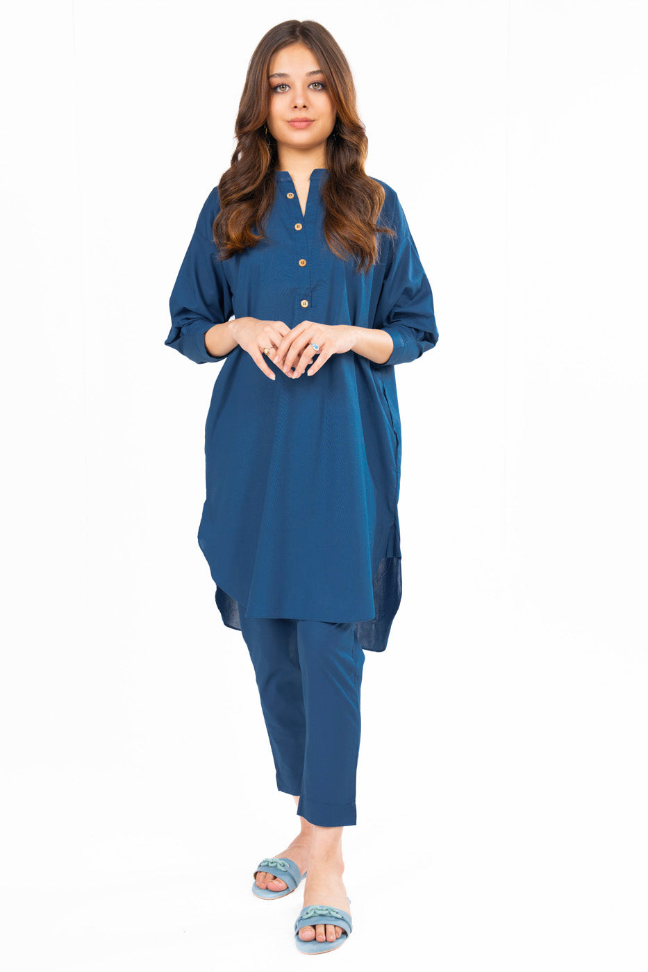 2 Pc Dyed Dobby Outfit