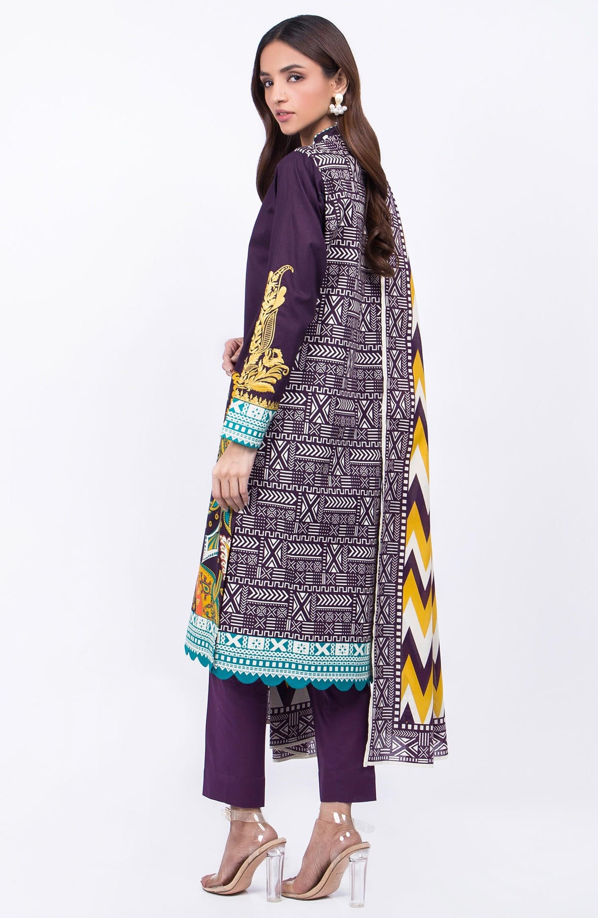 Orient - Unstitched 3 Piece Embroidered Lawn Suit