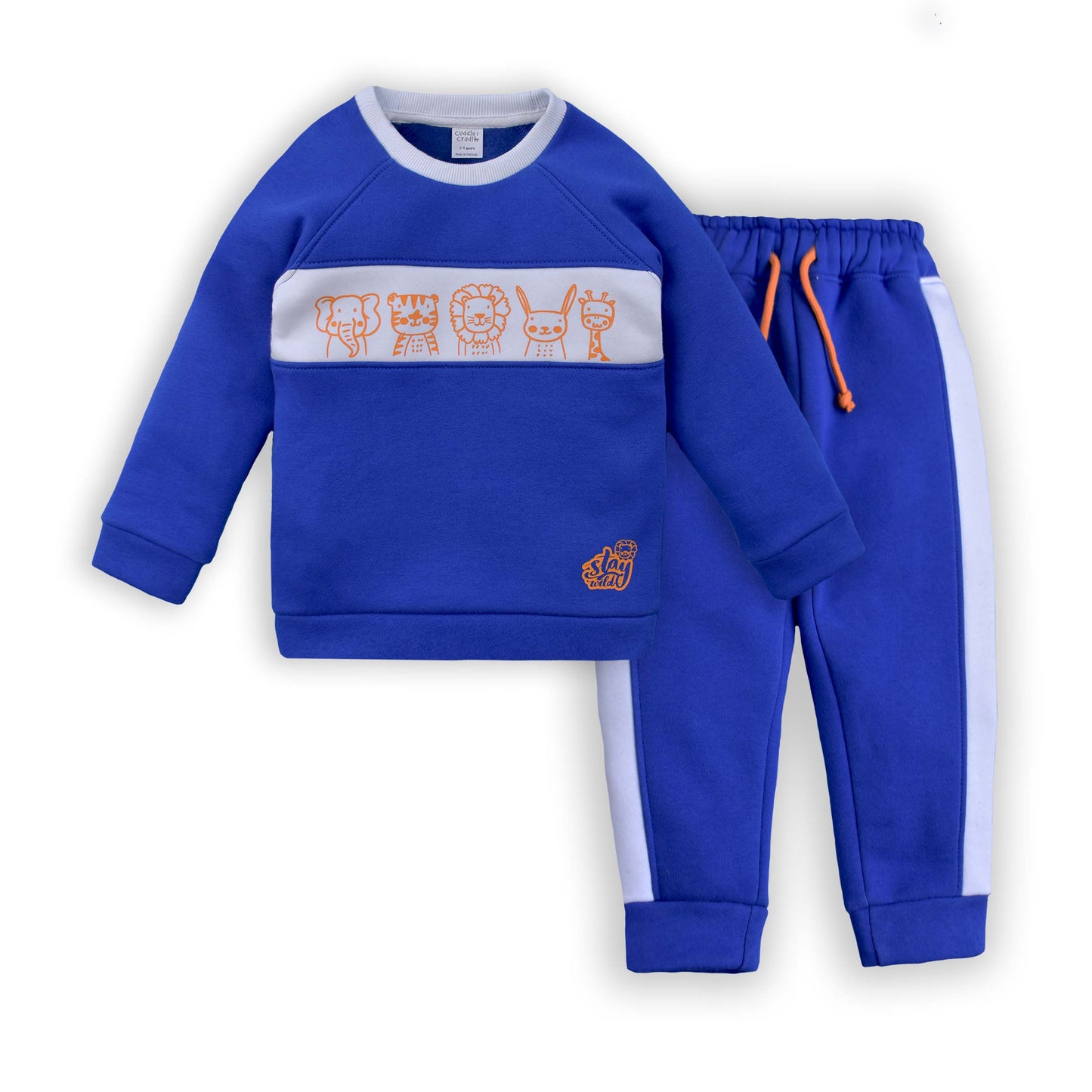 Cuddle & Cradle - Fleece Sweatshirt And Trouser Set (Stay Wild)