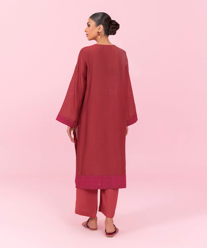 Sapphire - 2 Piece - Embroidered Raw Silk Suit
