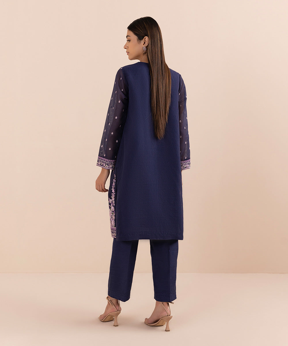 Sapphire - 2 Piece - Embroidered Karandi Suit