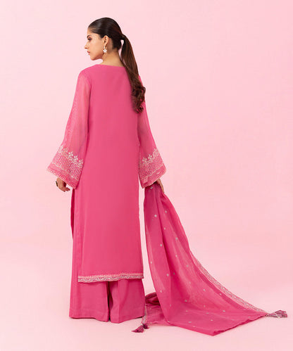 Sapphire - 3 Piece - Embroidered Khaddi Net Suit