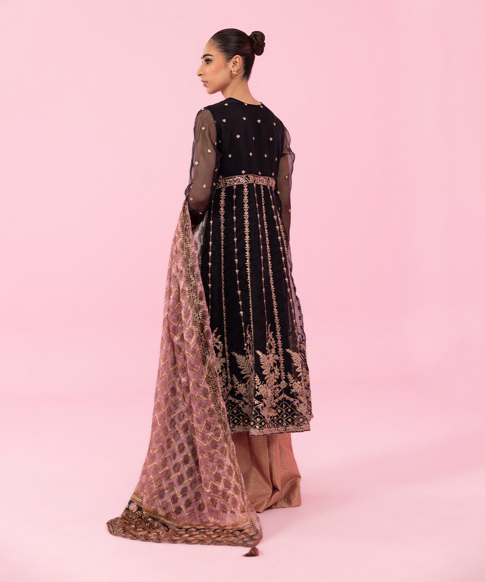 Sapphire - 2 Piece - Embroidered Organza Suit