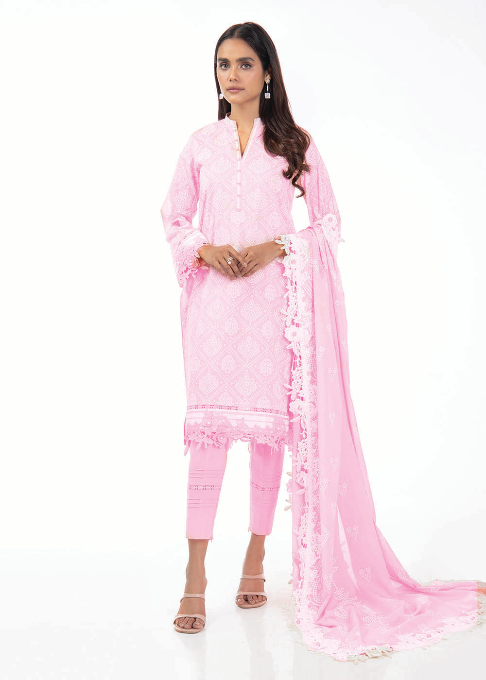 3 Pc Printed Lawn Suit With Lawn Dupatta