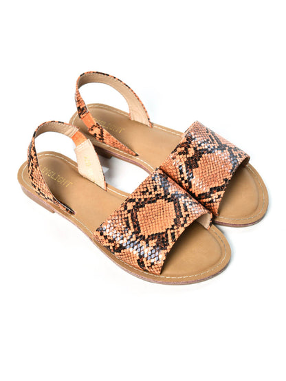 Limelight - Printed Sandals - Orange