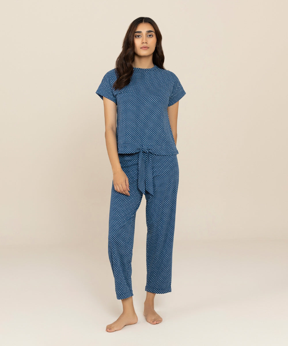 Sapphire - Printed Jersey Pj Set