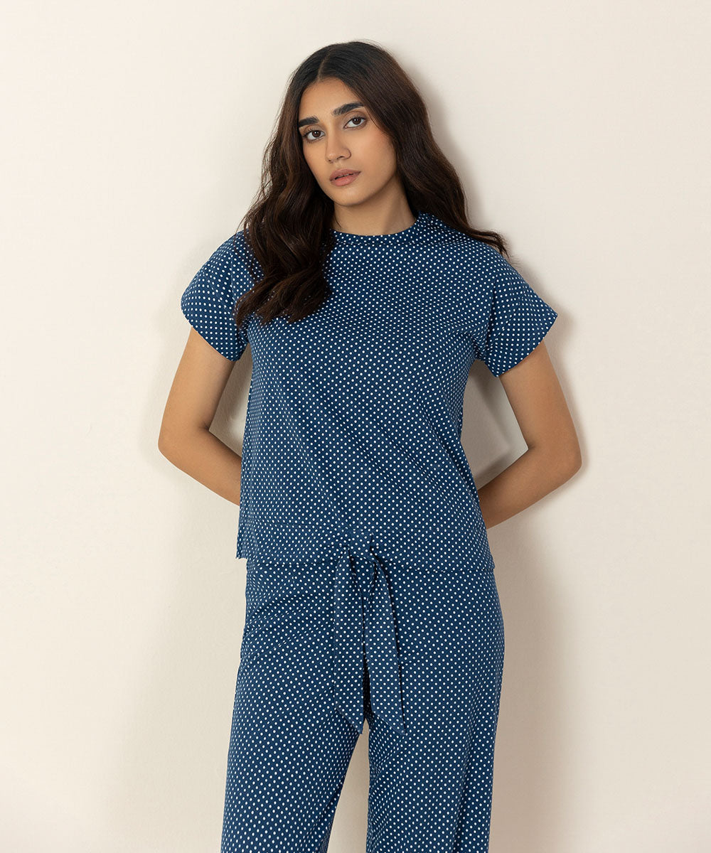 Sapphire - Printed Jersey Pj Set