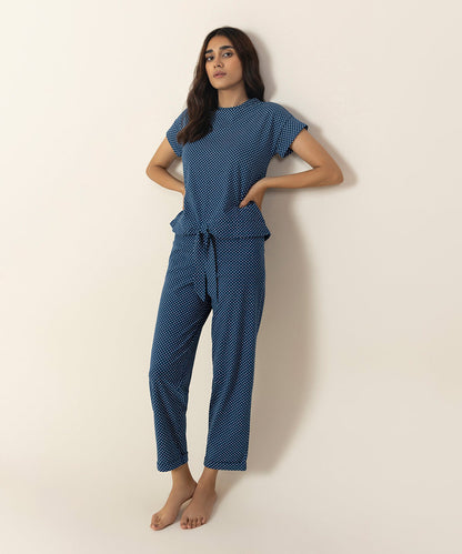 Sapphire - Printed Jersey Pj Set