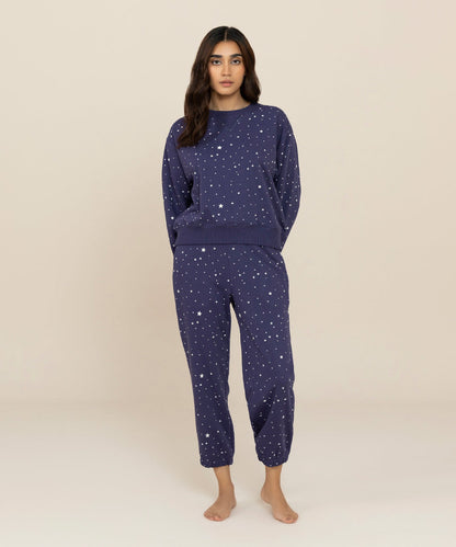 Sapphire - Star Printed Terry Pj Set