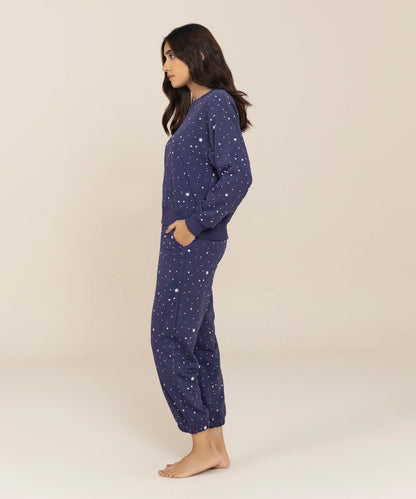 Sapphire - Star Printed Terry Pj Set