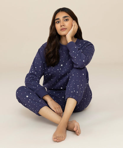 Sapphire - Star Printed Terry Pj Set