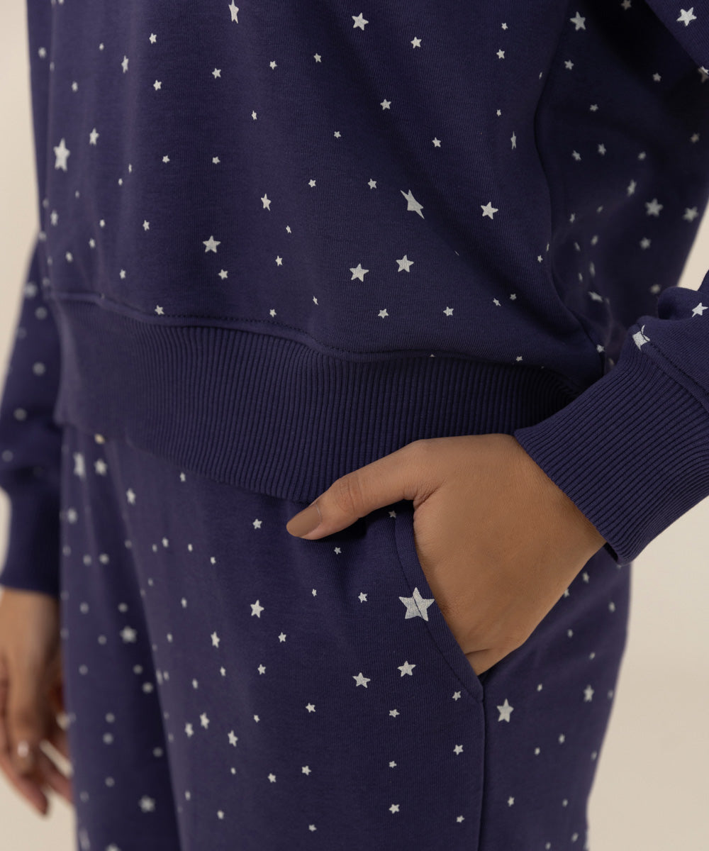 Sapphire - Star Printed Terry Pj Set