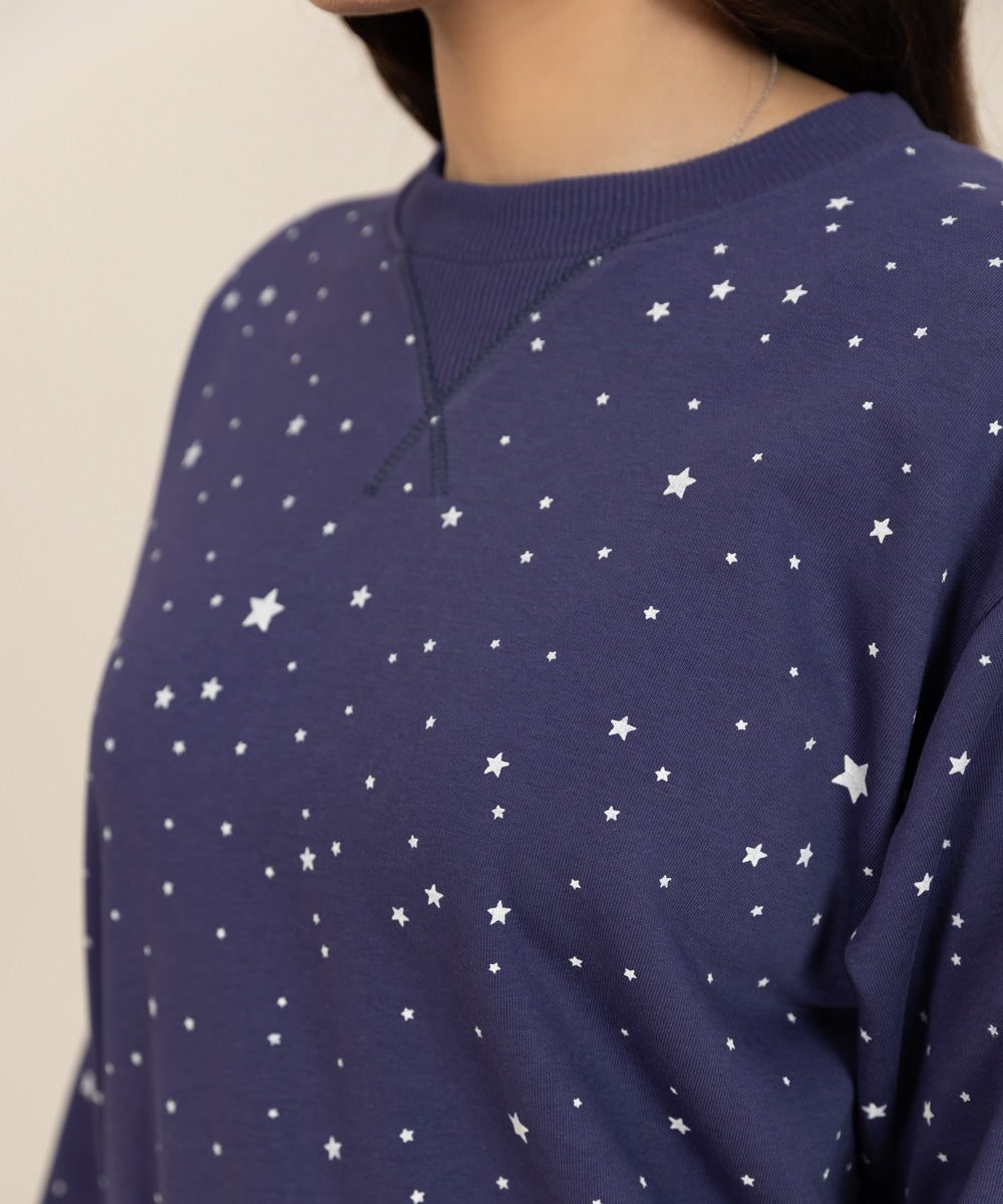 Sapphire - Star Printed Terry Pj Set