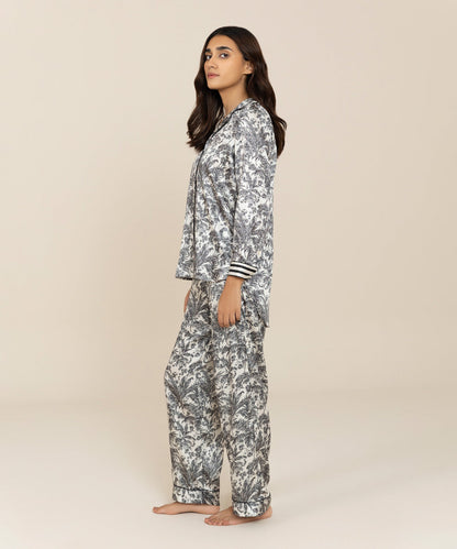 Sapphire - Printed Satin Pj Set