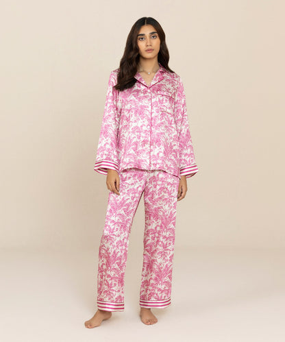 Sapphire - Printed Satin Pj Set