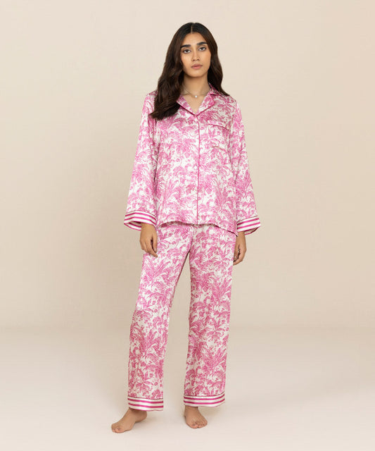 Sapphire - Printed Satin Pj Set