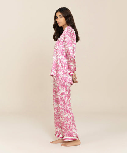 Sapphire - Printed Satin Pj Set