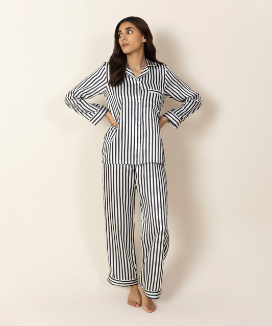 Sapphire - Printed Satin Pj Set